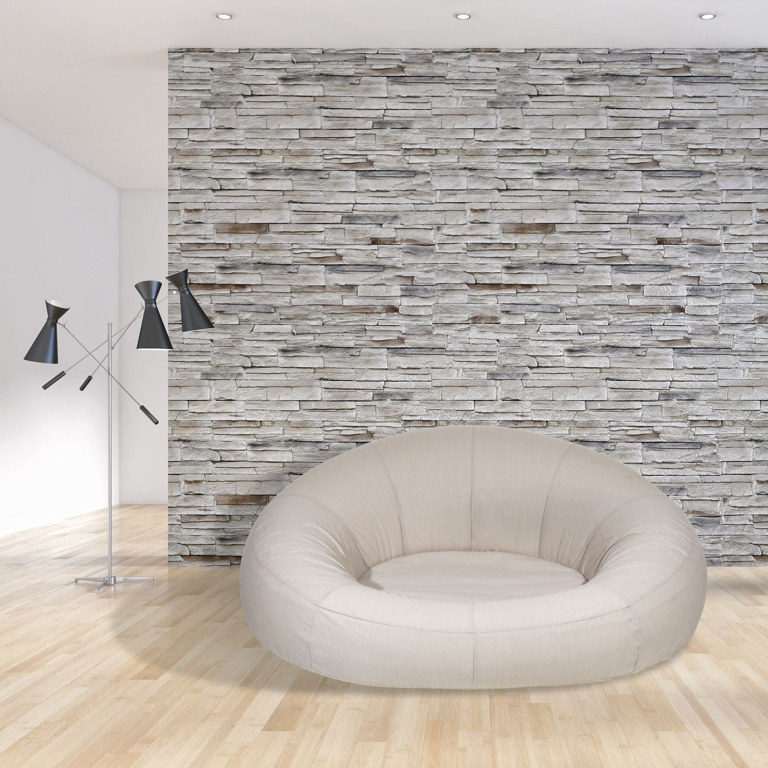 VESTIAMO CASA GIARDINO - Poltrona Gonfiabile Ecru - h75x175x150 cm